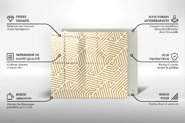 Chopping board Geometric lines