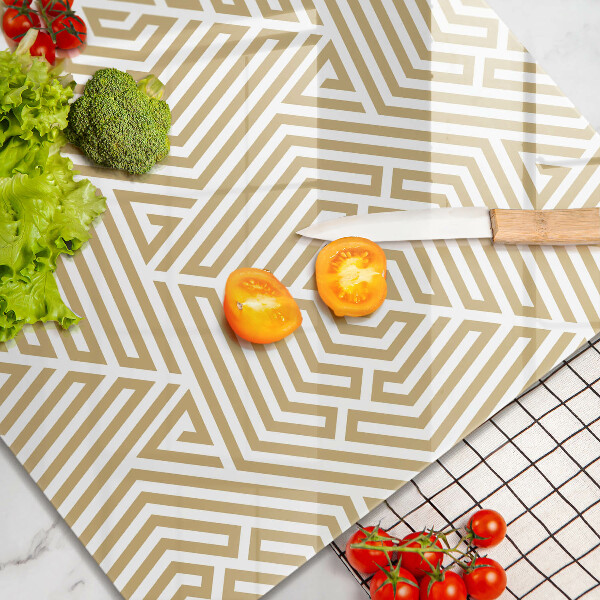 Chopping board Geometric lines