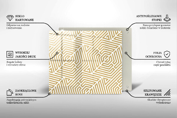 Chopping board Geometric lines