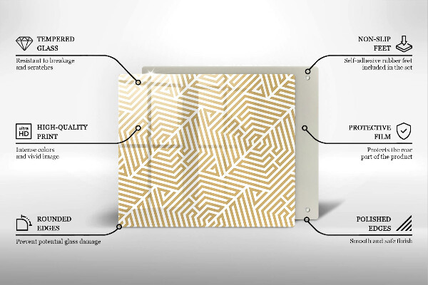 Chopping board Geometric lines