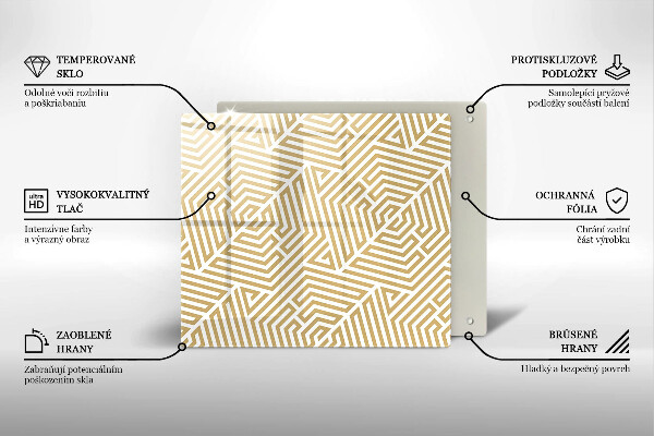 Chopping board Geometric lines