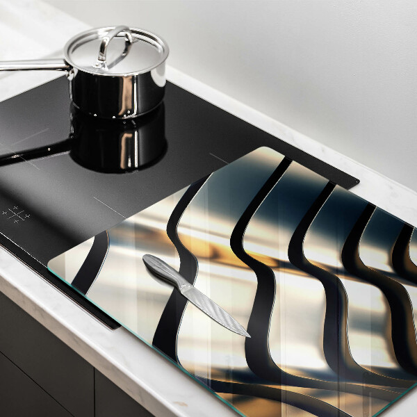 Chopping board 3D metal shapes