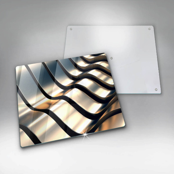 Chopping board 3D metal shapes