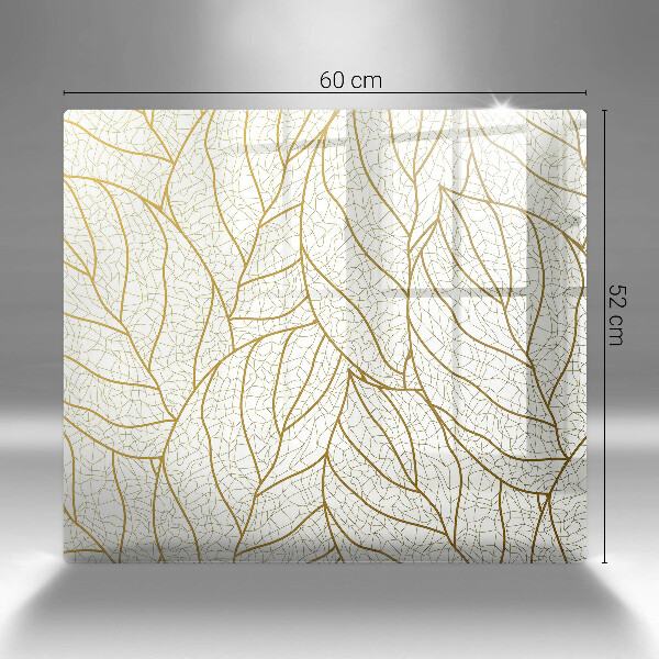 Chopping board Line-art leaves pattern