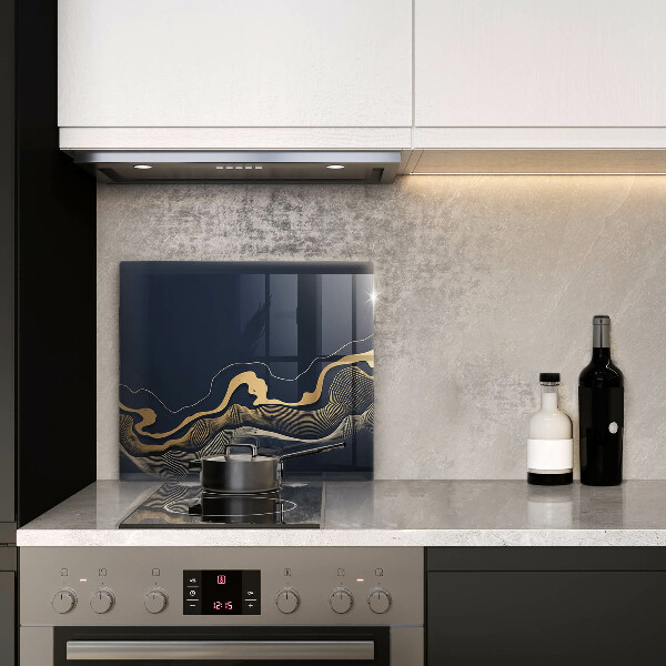 Chopping board Abstraction golden lines