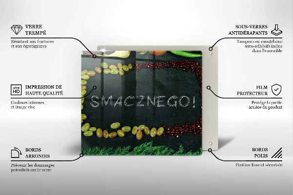 Chopping board The inscription Tasty!