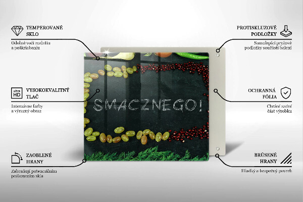 Chopping board The inscription Tasty!