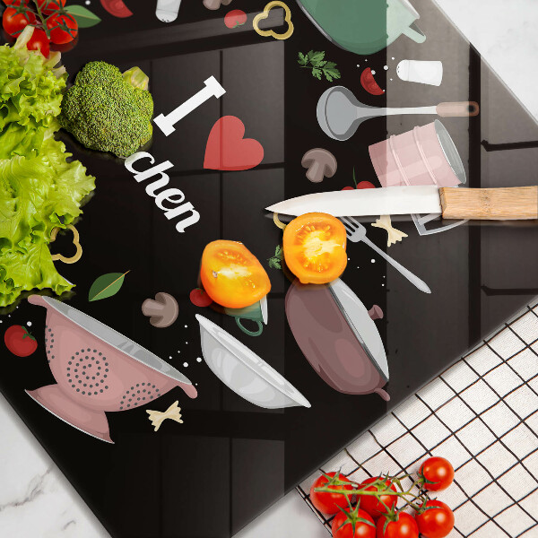 Chopping board Illustration I Love Kitchen