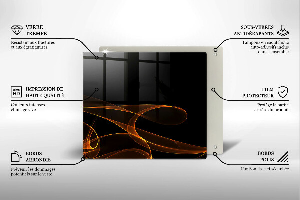 Chopping board Abstract lines