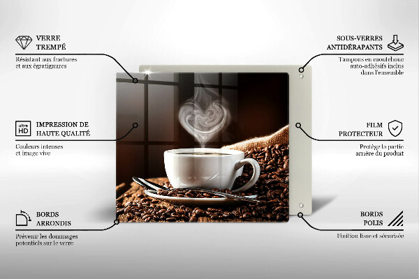 Chopping board Coffee and cup