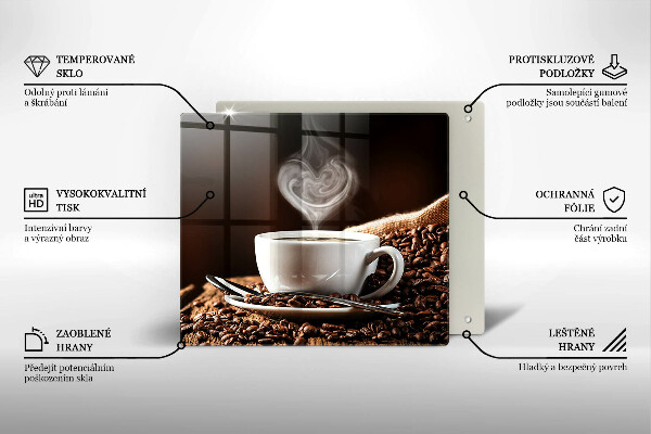 Chopping board Coffee and cup