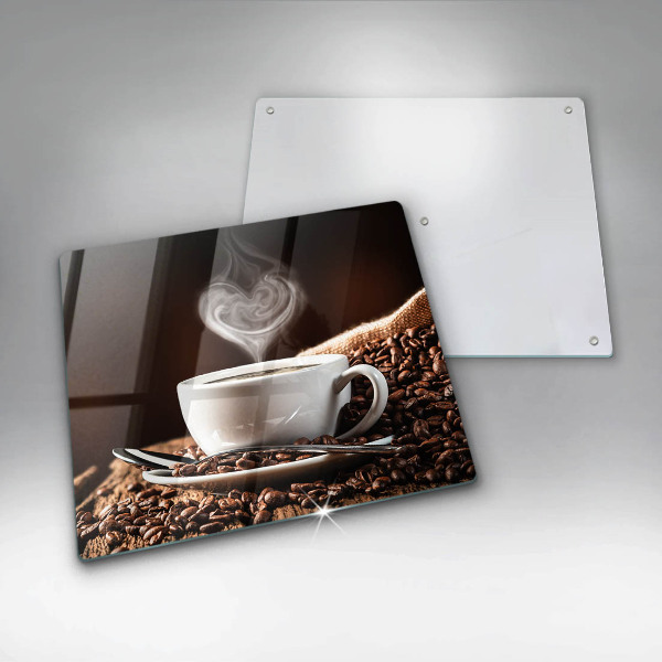 Chopping board Coffee and cup