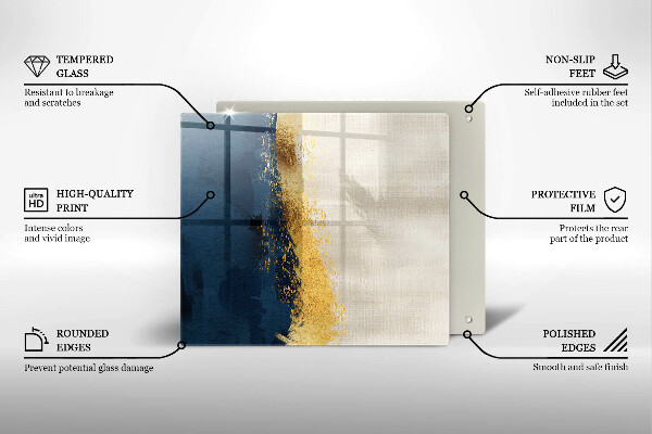 Chopping board Abstraction gold