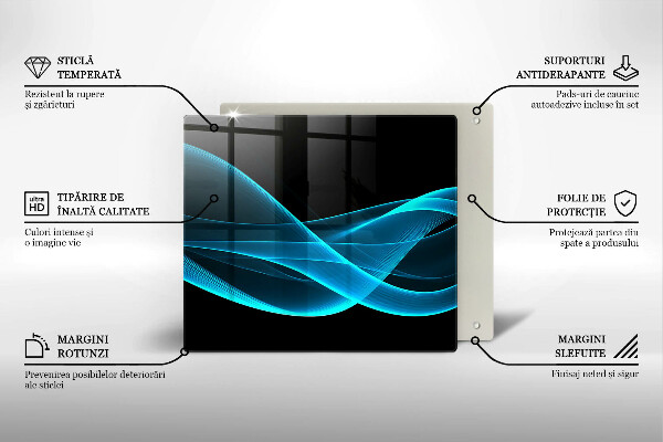 Chopping board Blue abstraction