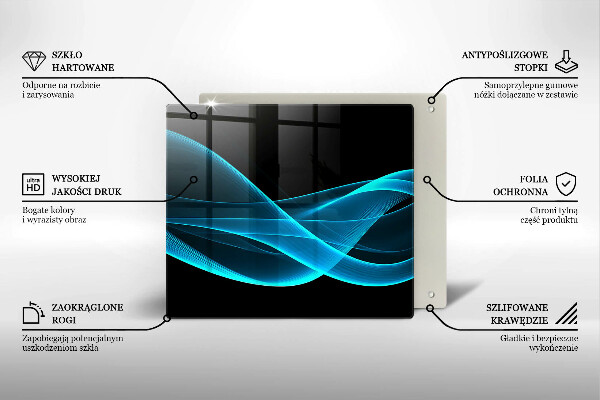 Chopping board Blue abstraction