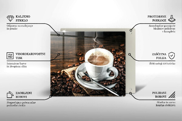 Worktop saver large Cup and coffee beans