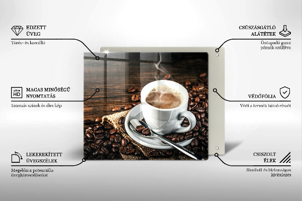 Worktop saver large Cup and coffee beans