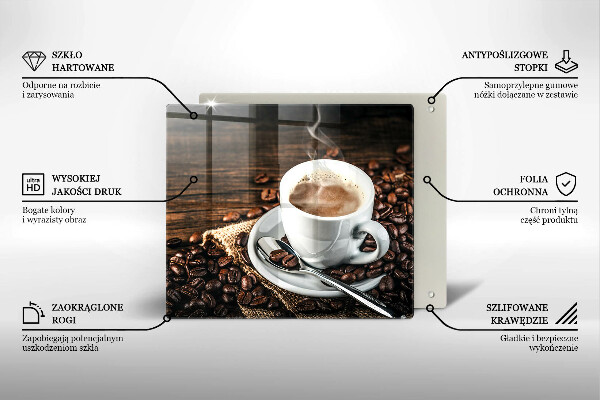 Worktop saver large Cup and coffee beans