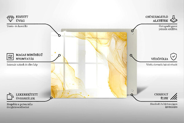 Chopping board Golden abstraction