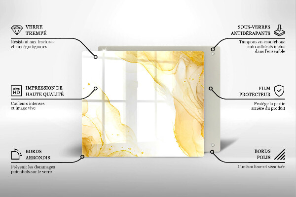 Chopping board Golden abstraction