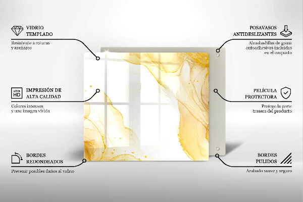 Chopping board Golden abstraction