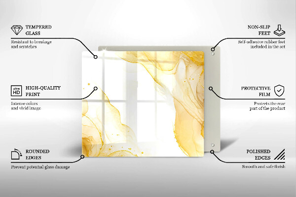 Chopping board Golden abstraction