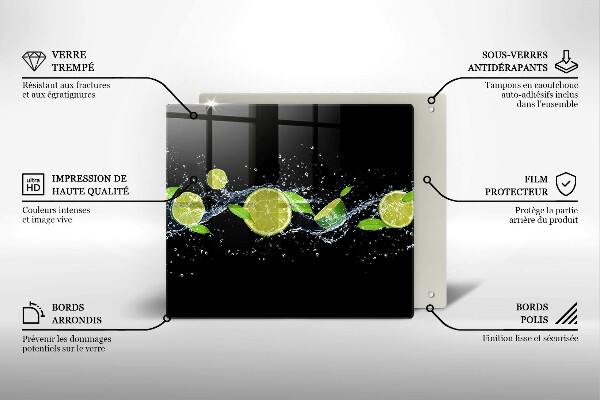 Chopping board Lime mint water