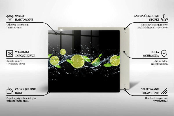 Chopping board Lime mint water