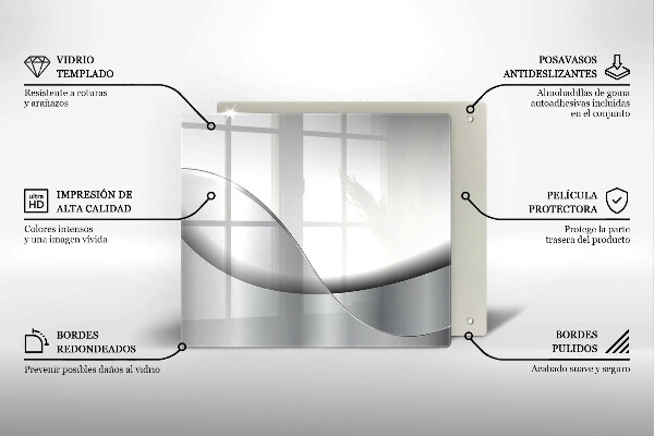 Chopping board Abstraction Design lines