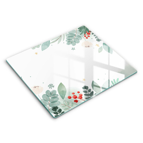 Chopping board Watercolors leaves