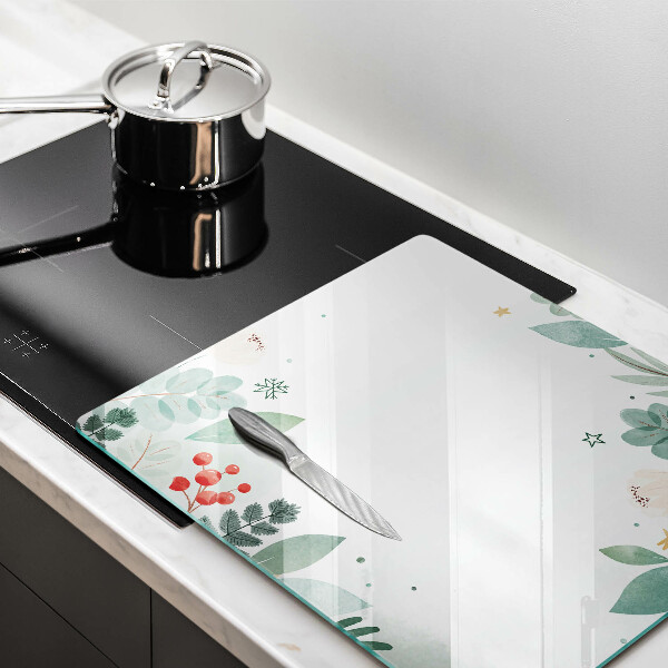 Chopping board Watercolors leaves