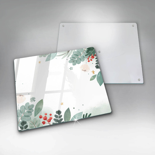 Chopping board Watercolors leaves