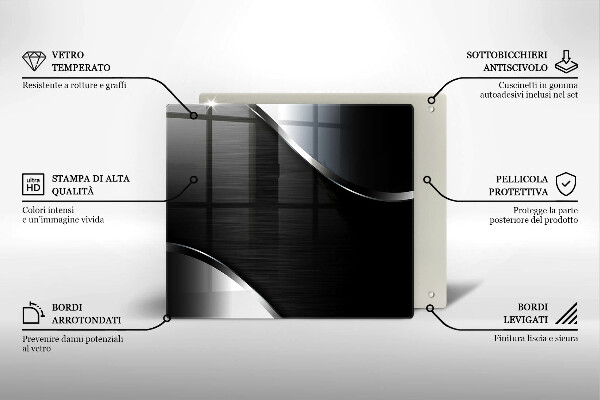 Chopping board Metal abstraction