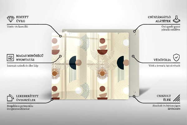 Chopping board Boho shapes geometry