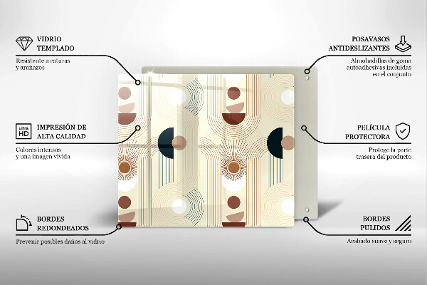 Chopping board Boho shapes geometry