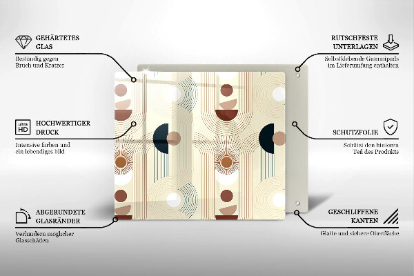 Chopping board Boho shapes geometry