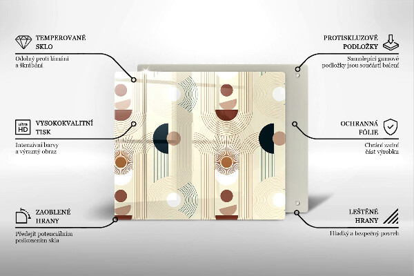 Chopping board Boho shapes geometry