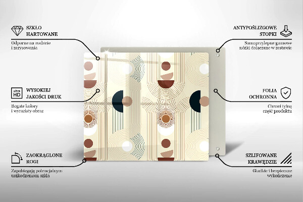 Chopping board Boho shapes geometry