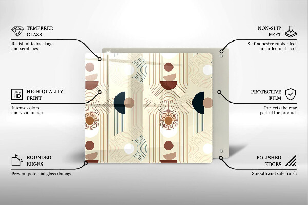 Chopping board Boho shapes geometry