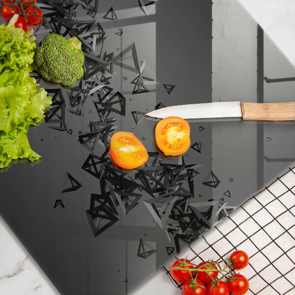 Chopping board Abstraction 3D shapes