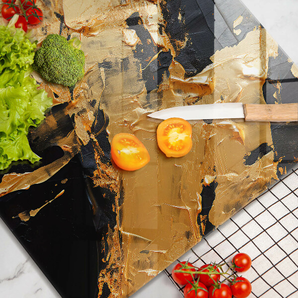 Glass worktop protector Elegant paint texture