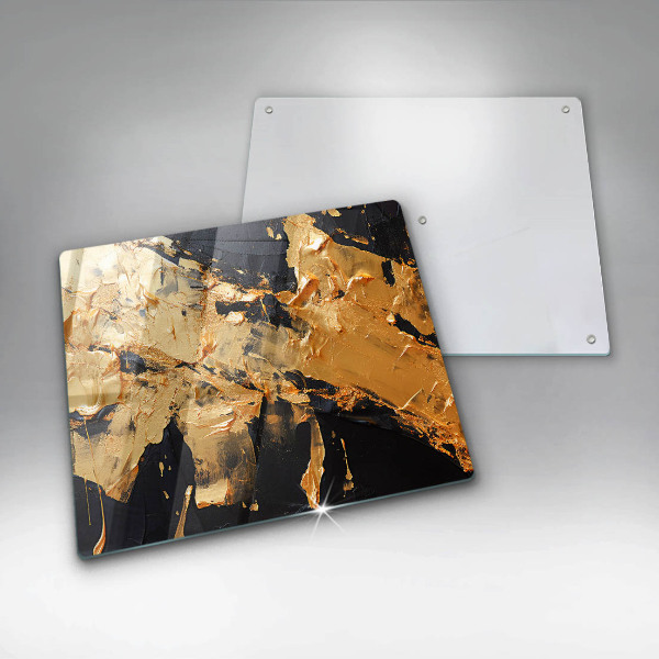 Glass worktop protector Elegant paint texture