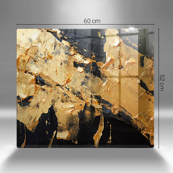 Glass worktop protector Elegant paint texture