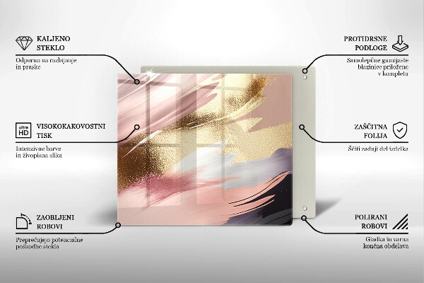 Glass worktop protector Pastel spots