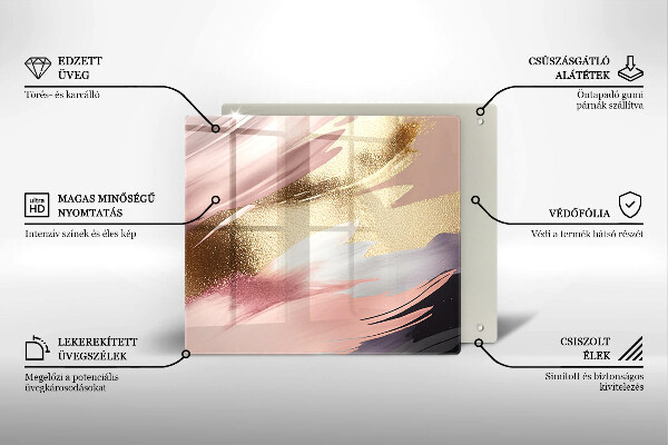 Glass worktop protector Pastel spots