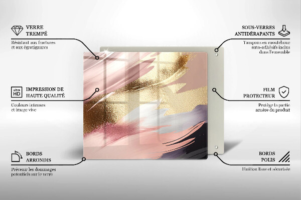 Glass worktop protector Pastel spots