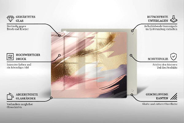 Glass worktop protector Pastel spots