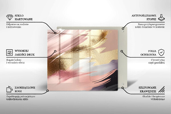 Glass worktop protector Pastel spots