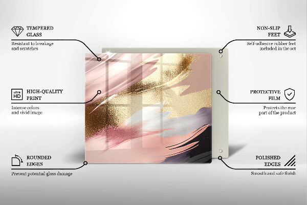 Glass worktop protector Pastel spots