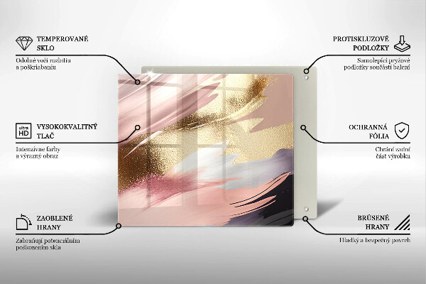 Glass worktop protector Pastel spots